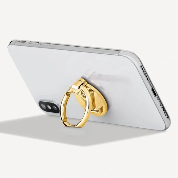 Louis Vuitton Louise Gold Tone Metal Phone Ring M64290 fits all Phones / Cases - Picture 2 of 15